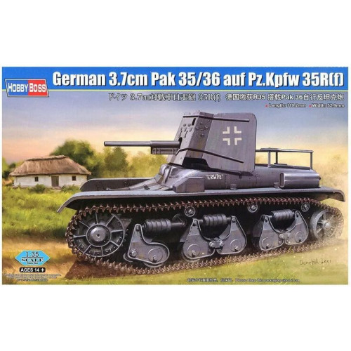 1:35 Сборная модель Немецкая САУ 3.7cm Pak 35/36 auf Pz.Kpfw 35R(f)