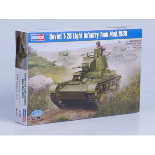 1:35 Сборная модель Танк Soviet T-26 Light Infantry Tank Mod. 1938