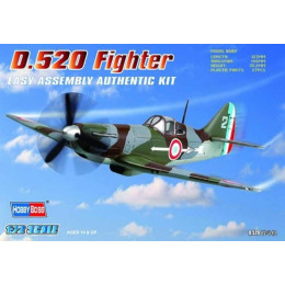 1:72 Сборная модель D.520 Fighter Easy Assembly