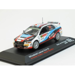 1:43 Масштабная модель Mitsubishi Lancer Evo IX, Armindo Araujo - Miguel Ramalho, Rally de Portugal, 2009