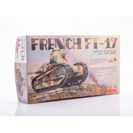 1:35 Сборная модель Танк French FT-17 Light Tank (Riveted Turret)