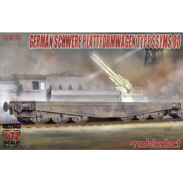 1:72 Сборная модель Schwerer Plattformwagen Type SSyms 80