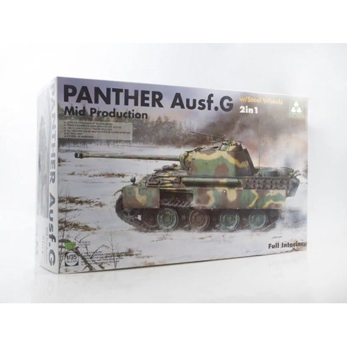 1:35 Сборная модель Panther G Mid Production with Steel Wheels 2 in 1