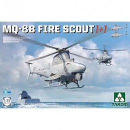 1:35 Сборная модель вертолёта MQ-8B FIRE SCOUT 1+1