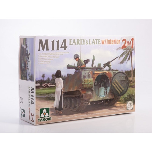 1:35 Сборная модель танка M114 early & late type