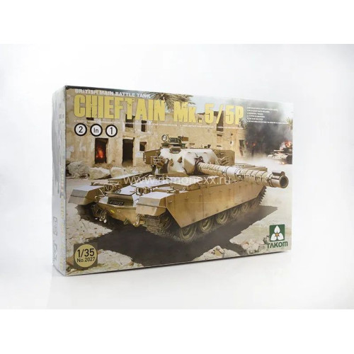 1:35 Сборная модель Танк British Main Battle Tank Chieftain Mk.5/P 2 in 1