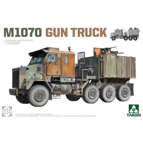 1:72 Сборная модель грузовика M1070 GUN TRUCK