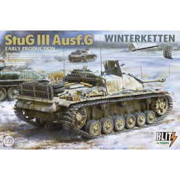 1:35 Сборная модель танка StuG.III Ausf.G EARLY PRODUCTION with WINTERKETTEN