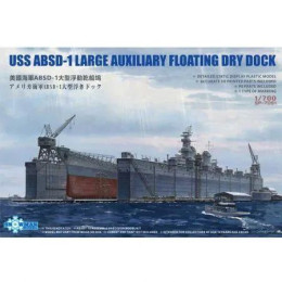 1:700 Сборная модель USS ABSD-1 Large Auxiliary Floating Dry Dock