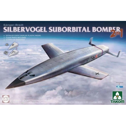 1:72 Сборная модель Sanger-Bredt Silbervogel Suborbital Bomber