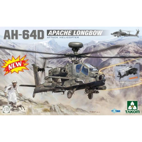 1:35 Сборная модель Вертолёт AH-64D APACHE LONGBOW ATTACK HELICOPTER