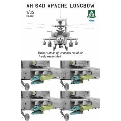 1:35 Сборная модель Вертолёт AH-64D APACHE LONGBOW ATTACK HELICOPTER