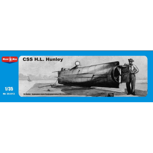 1:35 Сборная модель Подводная лодка CSS H.L. Hanley Конфедеративных Штатов Америки