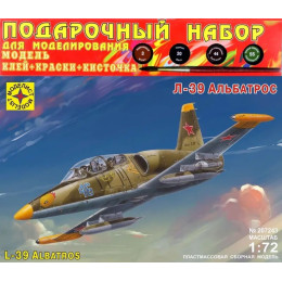 1:72 Сборная модель самолет Л-39 Альбатрос (подарочный набор)