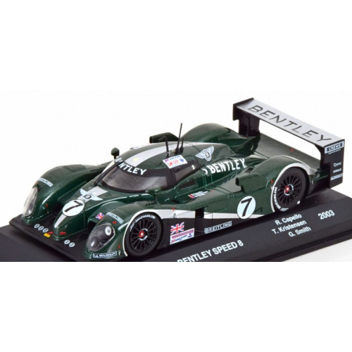 1:43 Масштабная модель BENTLEY Speed 8 4.0l Turbo V8 Team Bentley №7 Winner 24h Le Mans (2003) T.Kristensen - R.Capello - G.Smith, Green Met