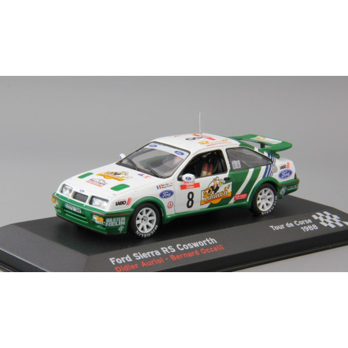 1:43 Масштабная модель Ford Sierra RS Cosworth №8 Rally Tour de Corse (Didier Auriol - Bernard Occelli) 1988