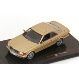 1:43 Масштабная модель MERCEDES-BENZ 560 SEC (C126) Coupe 1981 Beige Metallic