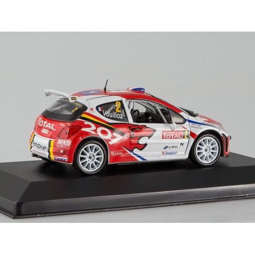 1:43 Масштабная модель Peugeot 207 S2000 №2, Nicolas Vouilloz - Nicolas Klinger, Rallye d'Ypres, 2008