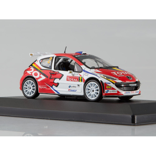 1:43 Масштабная модель Peugeot 207 S2000 №2, Nicolas Vouilloz - Nicolas Klinger, Rallye d'Ypres, 2008