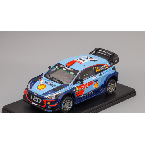 1:24 Масштабная модель HYUNDAI i20 WRC Sordo-Del Barrio Rally de Portugal #16 2018, blue