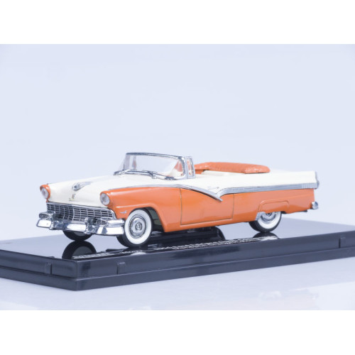 1:43 Масштабная модель Ford Fairlane Open Convertible 1956 Mandarin Orange/Colonial White