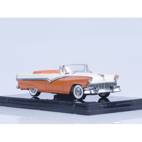 1:43 Масштабная модель Ford Fairlane Open Convertible 1956 Mandarin Orange/Colonial White