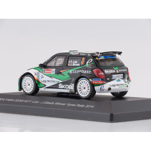 1:43 Масштабная модель Skoda Fabia S2000, No.3, Rallye Ypres, 2014, F.Loix/J.Gitsels