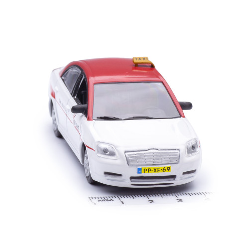 1:43 Масштабная модель Toyota Avensis 2003 Eindhoven Taxi Такси, белый с красным