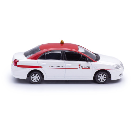 1:43 Масштабная модель Toyota Avensis 2003 Eindhoven Taxi Такси, белый с красным