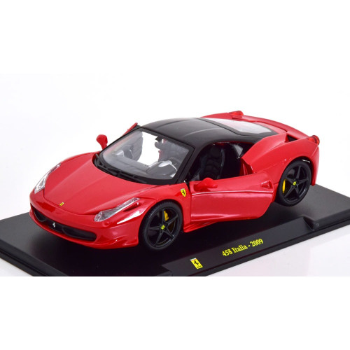 1:24 Масштабная модель FERRARI 458 Italia (2009), red black