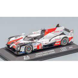 1:43 Масштабная модель TOYOTA Ts050 Hybrid Team Toyota Gazoo Racing N8 Winner 24h Le Mans (2019) S.Buemi - K.Nakajima - F.Alonso, White Red Black