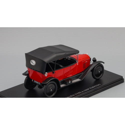 1:24 Масштабная модель CITROEN Type A 10HP Torpedo 1919, black / red