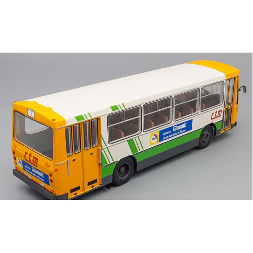 1:43 Масштабная модель Автобус PEGASO 5062 A (1980) CTM de Algeciras, yellow / white / green