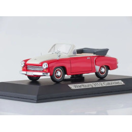 1:43 Масштабная модель Wartburg 311-2 Cabriolet, 1958 (red/white)