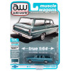 1:64 Масштабная модель CHEVROLET II Nova 400 Station Wagon Aqua Poly