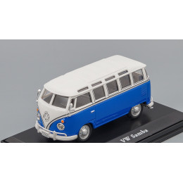 1:43 Масштабная модель VOLKSWAGEN Samba Bus, бело-синий