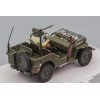 1:43 Масштабная модель JEEP Willys 1/4 Ton military vehicle with 1 Soldier