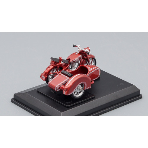 1:43 Масштабная модель BMW R25/3 motorcycle with sidecar, red-burgundy